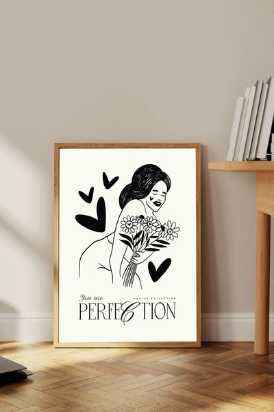 Dekorsiahome Pictură decorativă dintr-o singură bucată cu cadru din lemn TK0722