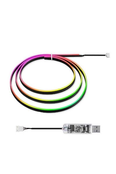 BGRJ Automotive Symphony acrylic strip 110cm, rainbow car ambient light, USB power supply