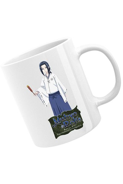 OEM Cana Muhyo Roji Goryo Hakama Traditional Fan Japan Anime, white, 330 ml