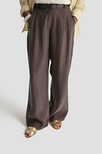 Armine Kemerli Palazzo Pantolon 25Y2810 Kakao