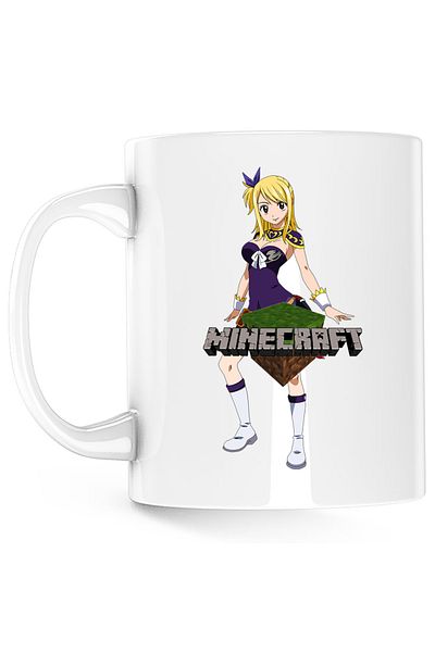 OEM Cana Fairy Tail Lucy Minecraft Fan Anime Manga, alba, 330 ml