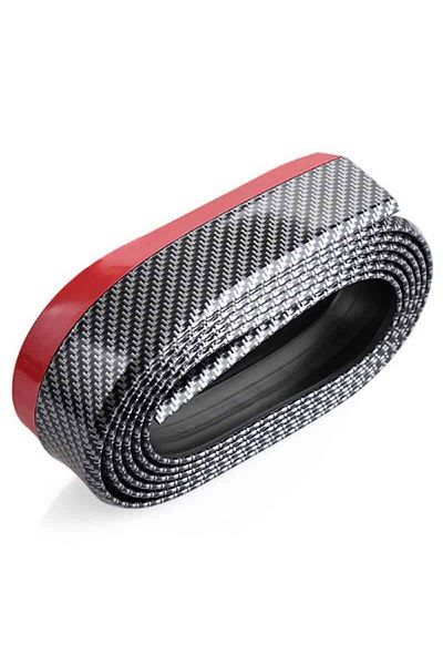 BGRJ Automotive Carbon bumper extension, rubber, front, rear or side sills, 2.5m