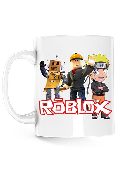 OEM Cana Roblox Naruto Studio Home Platforme, alba, 330 ml