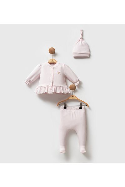 Cassiope Baby Jacquard Ruffle Double Set
