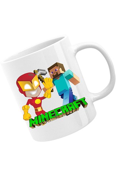 OEM Cana The Flash Minecraft Steve Super Hero, alba, 330 ml