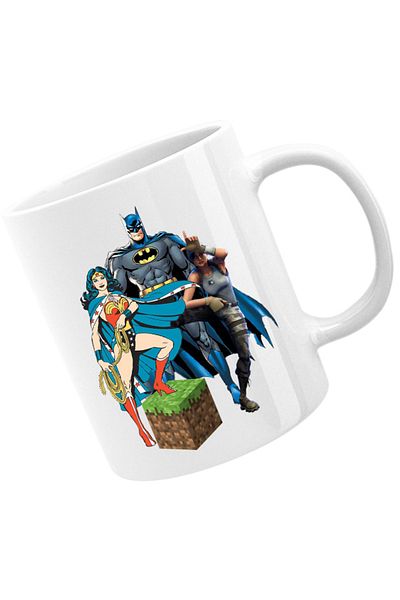 OEM Cana Wonder Woman Minecraft Grass Cube Batman Fortnite Dance, alba, 330 ml