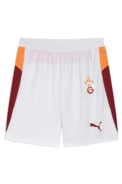 Galatasaray Мъжки футболни шорти S.k. 25/26, БЕЛИ