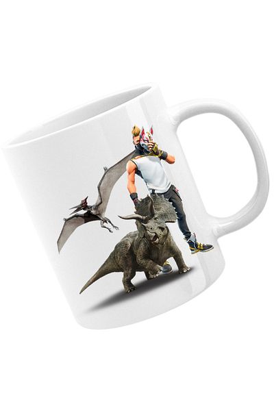 OEM Cana Jurassic Park Pteranodon Velociraptor Fortnite, alba, 330 ml