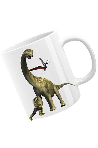 OEM Cana Jurassic Park Triceratops Huge Neck Grass Eater Hulk, alba, 330 ml