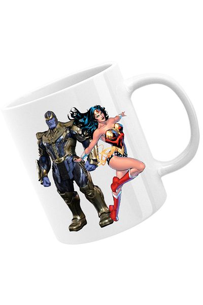 OEM Cana Thanos Wonder Woman Hero Villian Star, alba, 330 ml