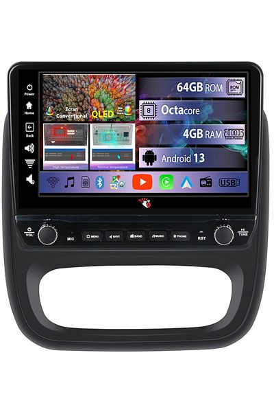navi-it Dedicated navigation Trafic 3, Opel Vivaro B 2014-2018 with rotary buttons model 2024, 4 GB RAM 64 ROM