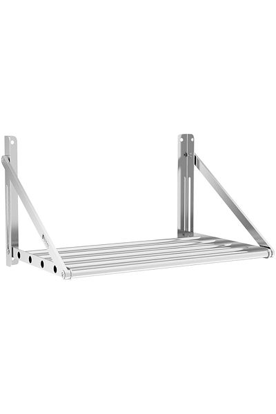 Royal Catering Raft de perete pliabil din oțel inoxidabil până la 40 kg 60 x 45 cm