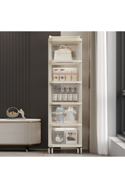 Choice 5-Drawer Multi-Function Reinforced Plastic Movable Storage Drawers