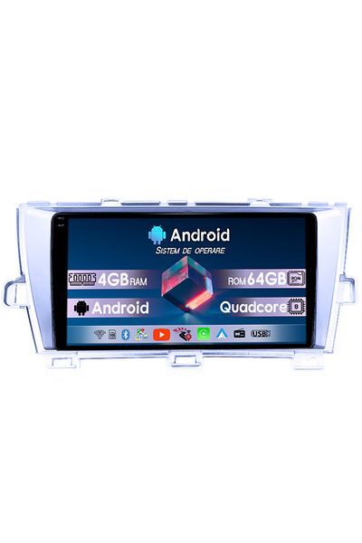 navi-it Navigatie dedicata Toyota Prius, 4GB RAM 64GB ROM, Octacore, Display 9" QLED 1K, Carplay, Android 14