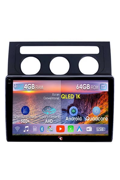 navi-it Navigatie dedicata VW Touran 2003-2015, 4GB RAM 64GB ROM, Octacore, Android 14, Display QLED 1K 9",
