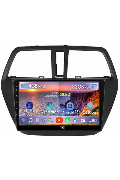 navi-it Navigatie dedicata Suzuki S-cross 2012-2016, 4 GB RAM 32 ROM, Android 13, Display QLED, 9", DSP, Car