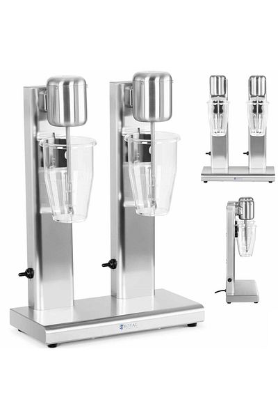 Royal Catering Shaker mixer bar smoothie cocktail maker dublu shake 2 x 1 l 15000 rpm