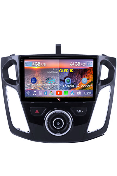 navi-it Navigatie dedicata Ford Focus 2012-2018, 4GB RAM 64GB ROM, Octacore, ...