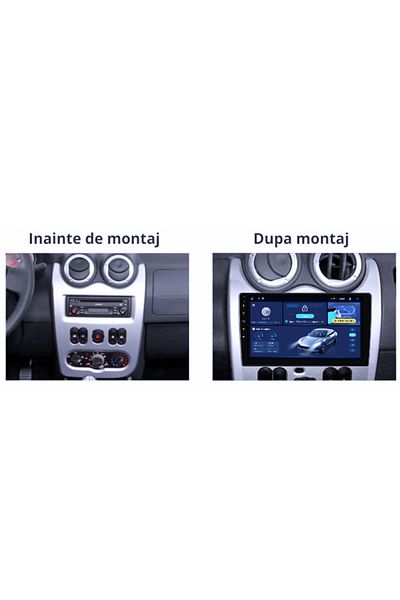 navi-it Navigatie dedicata Dacia&Renault, 4GB RAM 32GB ROM, Octacore, Android 14, Display QLED 9", DSP, Carp