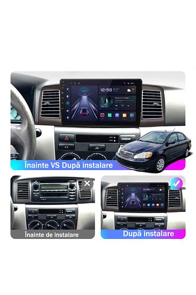 navi-it Navigatie dedicata Toyota Corolla 2000-2004, 4GB RAM 64GB ROM, Octacore, Display 9" QLED 1K, Carplay