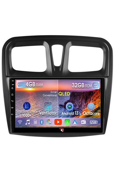 navi-it Navigatie dedicata Dacia Logan 2 2012-2019, 4GB RAM 32GB ROM, Octacore, Android 14, Display QLED 10"