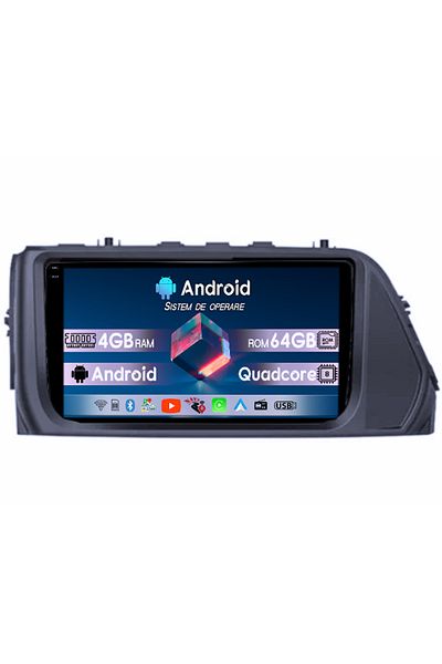 navi-it Navigatie dedicata Hyundai Verna 2017-2020, 4GB RAM 64GB ROM, Quadcore, Android 14, Display QLED 1K,