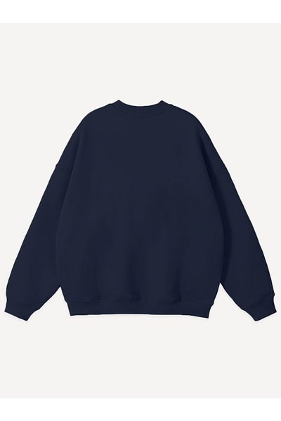 Mad&Calf Унисекс суитшърт с щампа на теди момче и кръгло деколте
