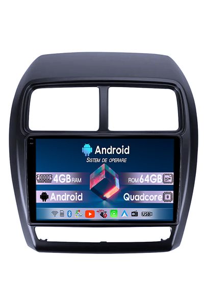 navi-it Navigatie dedicata Mitsubishi ASX 2016-2022, 4GB RAM 64GB ROM, Quad Core, Display 9" QLED 1K, Carpla
