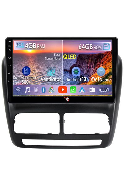 navi-it Navigatie dedicata Fiat Doblo 2015, 4GB RAM 64GB ROM, Octacore, Android 13, Display QLED 10", DSP, C