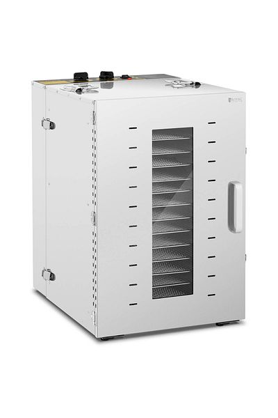 Royal Catering Uscător industrial de alimente pentru ierburi, fructe, ciuperci, 16 grătare, 1500 W