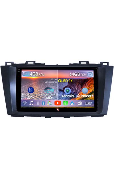 navi-it Dedicated navigation Mazda 5 2010-2015, 4GB RAM 64GB ROM, Octacore, Android 14, Display QLED 1K 9", Ca