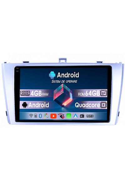 navi-it Navigatie dedicata Toyota Avensis 2008-2015, 4GB RAM 64GB ROM, Octacore, Display 9" QLED 1K, Carplay