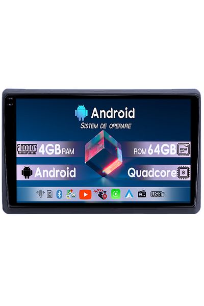 navi-it Navigatie dedicata Renault Master 2021, 4GB RAM 64GB ROM, Quadcore, Android 14, Display QLED 1K, 10"