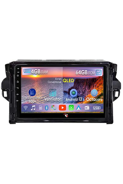 navi-it Navigatie dedicata Toyota Fortuner 2015-2020, 4GB RAM 64GB ROM, Octacore, Android 13, Display QLED 9