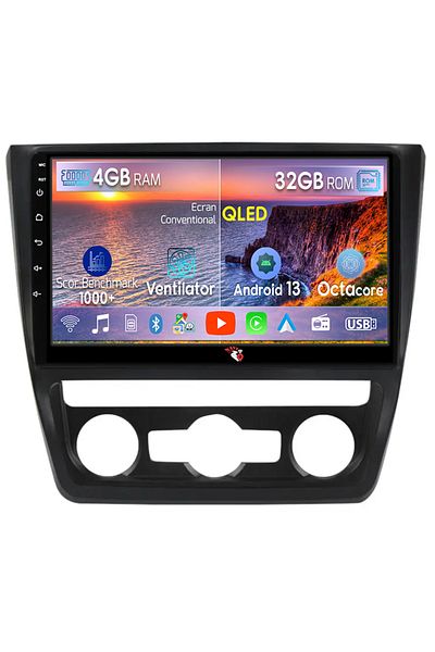 navi-it Navigatie dedicata Skoda Yeti 5L 2009-2014, 4 GB RAM 32 ROM, Android 13, Display QLED, 10", DSP, Car