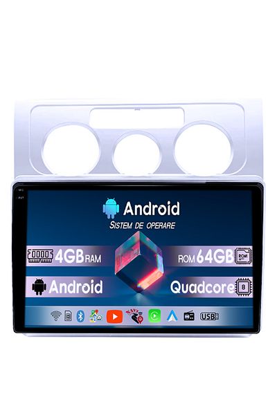 navi-it Navigatie dedicata Volkswagen Touran 2003-2015, 4GB RAM 64GB ROM, Octacore, Android 14, Display QLED