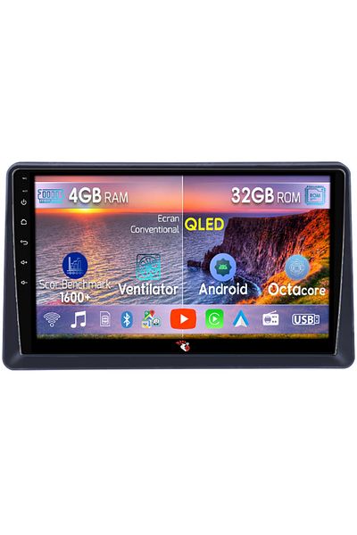 navi-it Navigatie dedicata Renault Express 2021+, 4GB RAM 32GB ROM, Octacore, Android 14, Display QLED 9", D