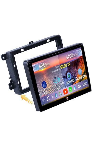 navi-it Navigatie dedicata Volkswagen Golf 5 2004-2010, 4GB RAM 64GB ROM, Octacore, Android 14, Display QLED