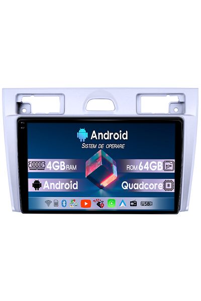 navi-it Navigatie dedicata Ford Fiesta MK5 2002-2008, Gri, 4GB RAM 64GB ROM, Octacore, Android 14, Display Q