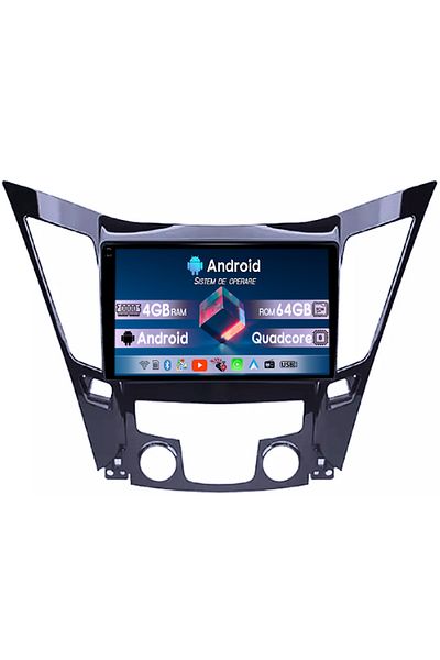 navi-it Navigatie dedicata Hyundai Sonata 2009-2014, 4GB RAM 64GB ROM, Quad Core, Display 9" QLED 1K, Carpla