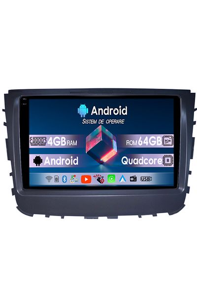 navi-it Navigatie dedicata SsangYong Rexton 2019, 4GB RAM 64GB ROM, Quad Core, Display 9" QLED 1K, Carplay,