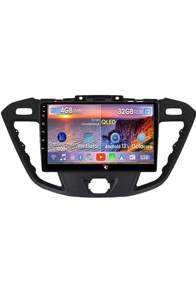 navi-it Navigatie dedicata Ford Transit 2013-2018, 4 GB RAM 32 ROM, Android 13, Display QLED, 9", DSP, Carpl