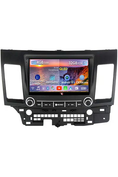 navi-it Navigatie dedicata Mitsubishi Lancer 2007-2012, 4 GB RAM 32 ROM, Android 13, Display QLED, 9", DSP,