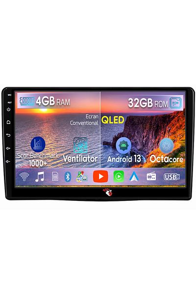 navi-it Navigatie dedicata Fiat 500L 2012-2017, 4GB RAM 32GB ROM, Android 13, Display 9 " , Internet ,Aplica