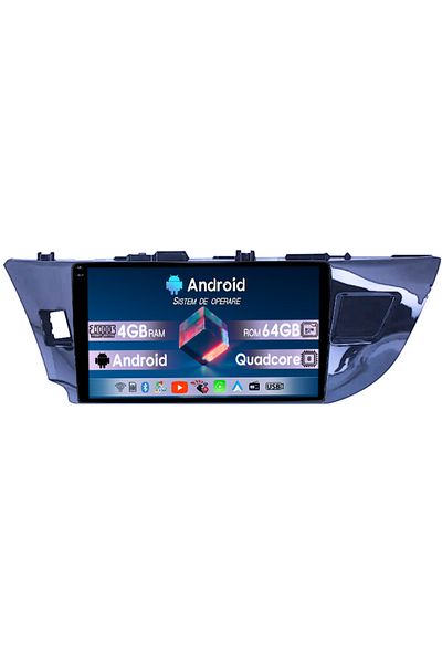 navi-it Navigatie dedicata Toyota Corolla 2013-2018, 4GB RAM 64GB ROM, Quad Core, Display 9" QLED 1K, Carpla
