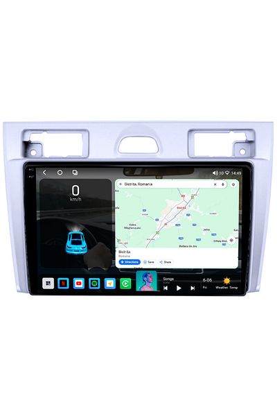 navi-it Navigatie dedicata Ford Fiesta MK5 2002-2008, Gri, 4GB RAM 64GB ROM, Octacore, Android 14, Display Q