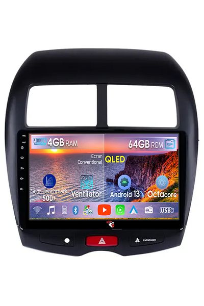 navi-it Navigatie dedicata Peugeot 4008, 4GB RAM 64GB ROM, Octacore, Android 13, Display QLED 9", DSP, Carpl