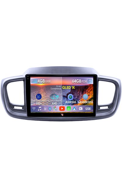 navi-it Navigatie dedicata KIA Sorento 2014-2017, 4GB RAM 64GB ROM, Octacore, Android 14, Display QLED 1K 10