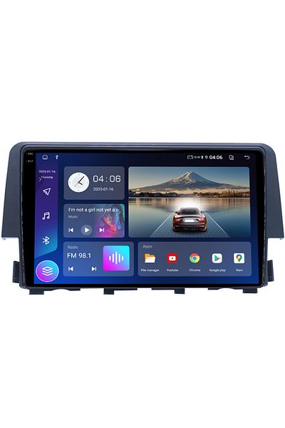 navi-it Navigatie dedicata Honda Civic 2016-2020, 4GB RAM 64GB ROM, Octacore, Android 14, Display QLED 1K 9"