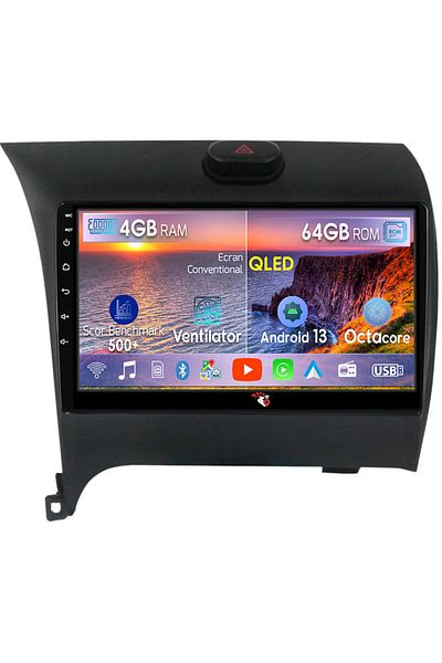 navi-it Navigatie dedicata Kia Cerato 2013-2017, 4GB RAM 64GB ROM, Octacore, Android 13, Display QLED 9", DS